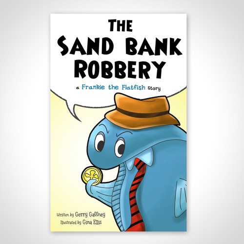 Cartoon book cover with the title 'Book Cover Design for Gerry Gaffney'