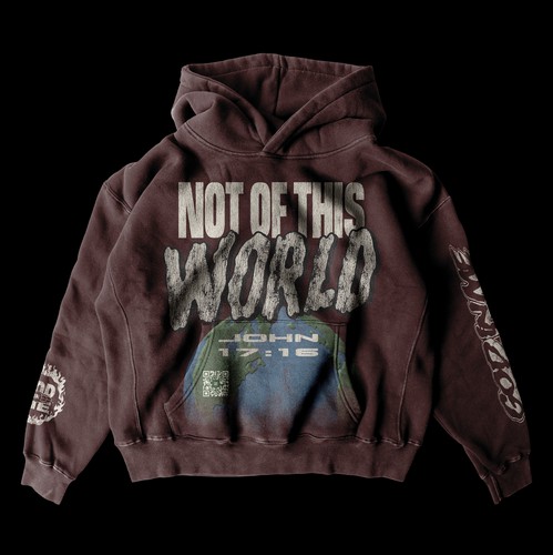 Vintage design with the title 'NOT OF THIS WORLD'