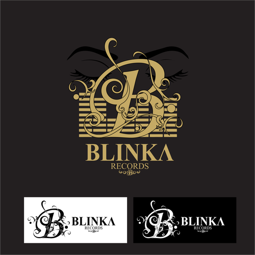 Record label logo with the title 'Golden Record Label Logo'