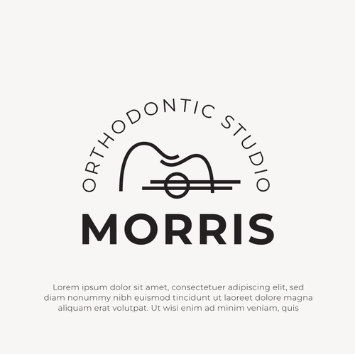Dental logo with the title 'Logo for an orthodontic practice'