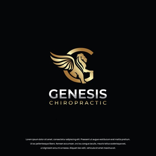 Chiropractic logo with the title 'Genesis Chiropractic'