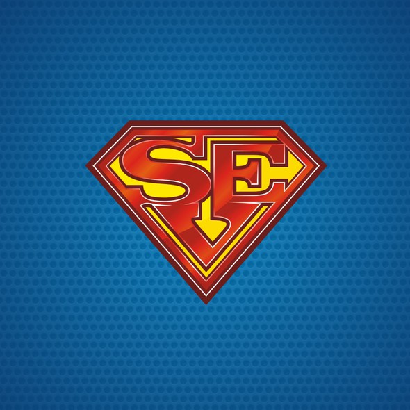 Superman logo with the title '"Superman Shield" like logo'