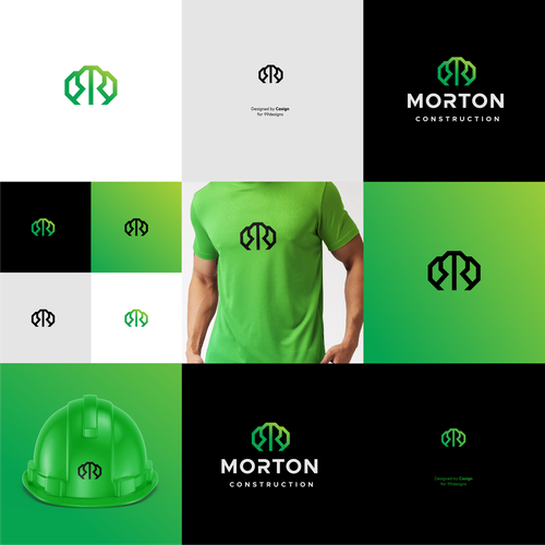 M logo with the title 'Morton Construction'