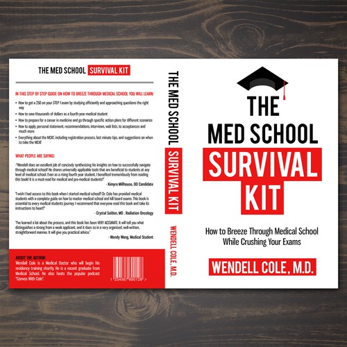 Medical book cover with the title 'Medical School Book Cover'