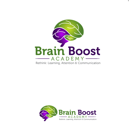 Academy logo with the title 'Brain Boost Academy'