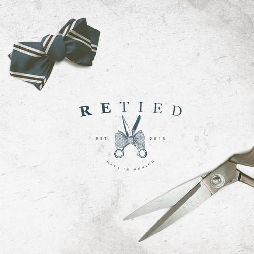 Tailor design with the title 'Logo Design for RETIED – Made in Munich'