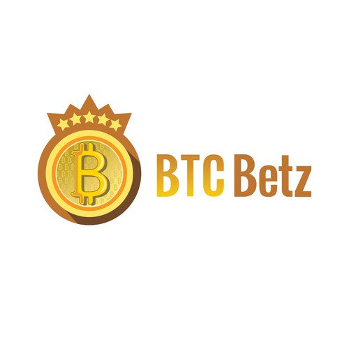 Bitcoin design with the title 'logo for a Bitcoin Sports betting website'