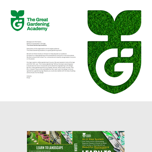 After effects logo with the title 'The Great Gardening Academy'