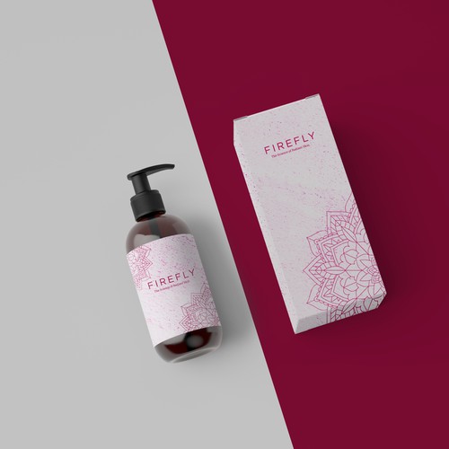 Lotion packaging with the title 'Lotion package design concept'