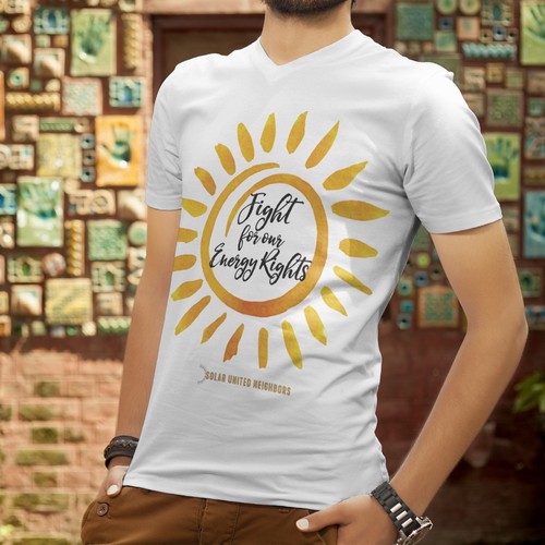 Environment t-shirt with the title 'Fun & Simple Solar Design'