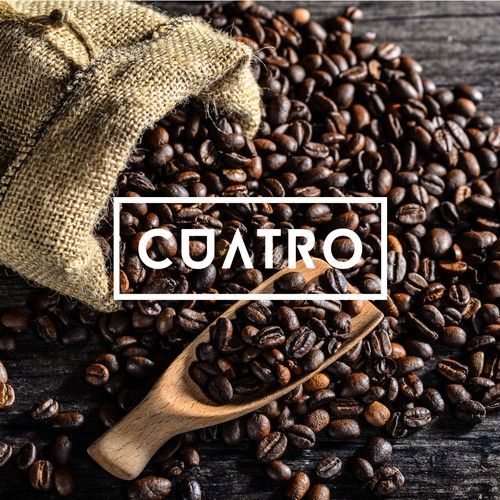 Coffee shop brand with the title 'Logo Design for a coffee shop'