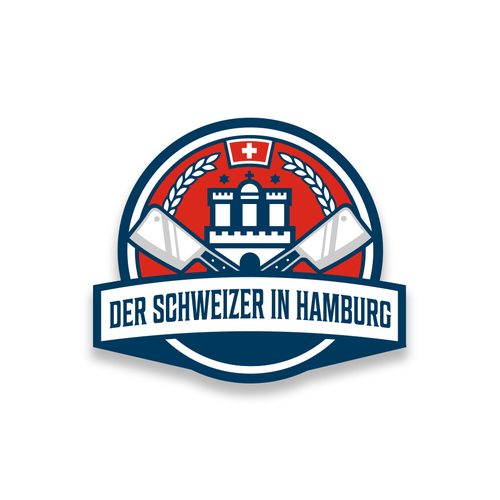 Deli logo with the title 'Logo Concept for Swiss Deli Shop'