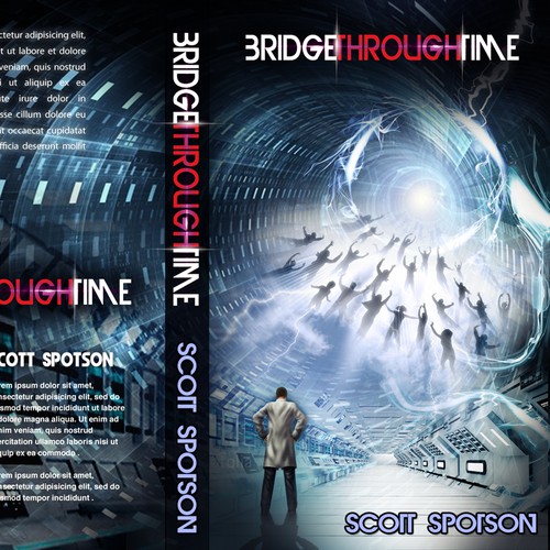 Travel book cover with the title 'Book Cover for Sci-Fi, Time Travel Story'