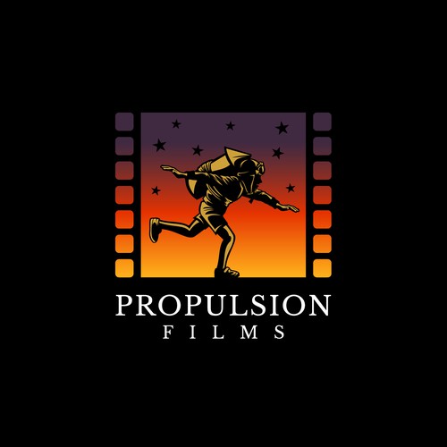Film production logo with the title 'Winner of Propulsion Films'