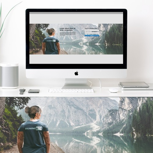 Header design with the title 'Header illustration for an online support platform'