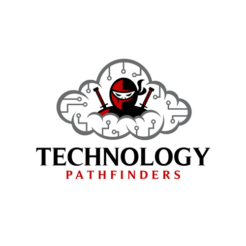 Barbarian logo with the title 'TECHNOLOGY NINJA LOGO'