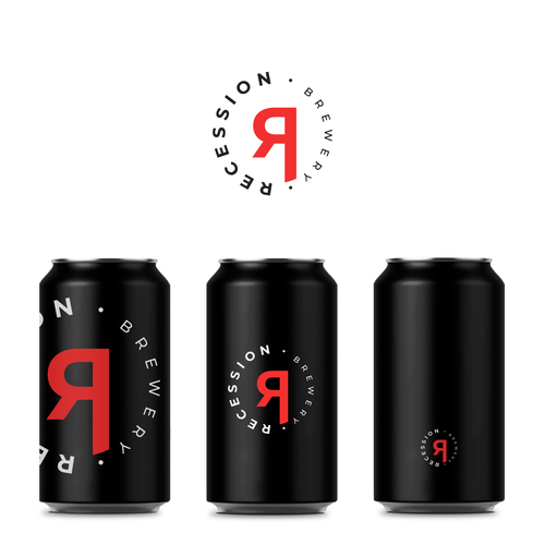 Brewery logo with the title 'RECESSION logo'