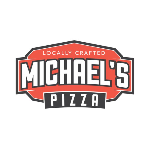 Pizzeria design with the title 'Pizza logo Design'