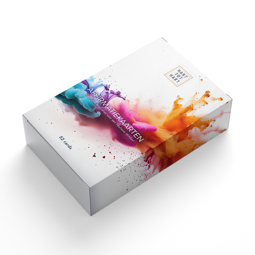 Bright packaging with the title 'Game card box'