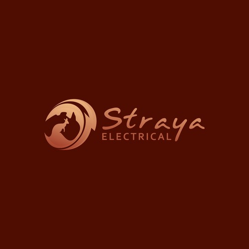 Kangaroo logo with the title 'straya electrical'