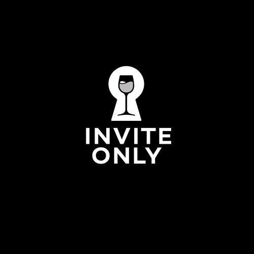 Keyhole logo with the title 'Logo for wine company'