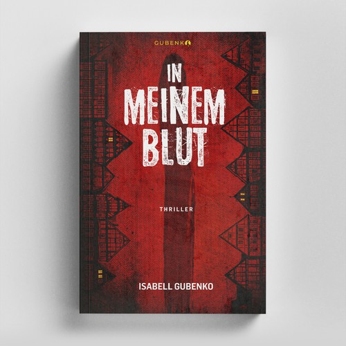 Texture design with the title 'Book Cover for I n Meinem Blut'