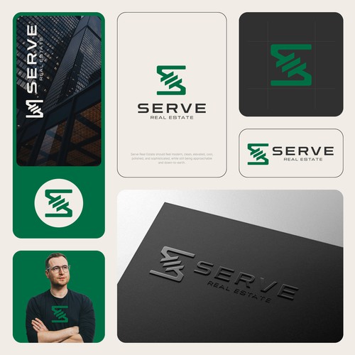 S design with the title 'Bold logo for Real Estate Broker Company'