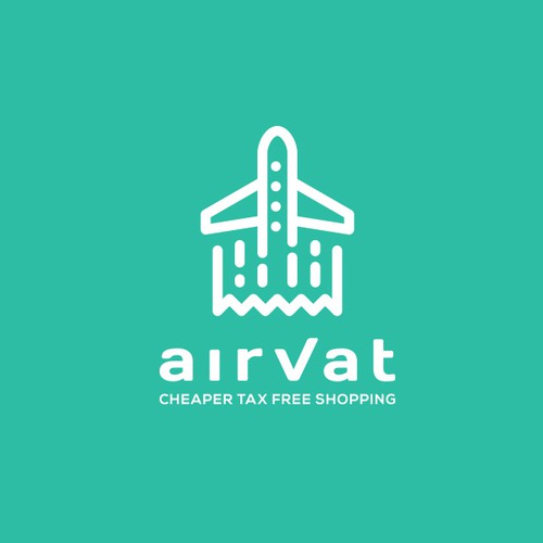 Airplane logo with the title 'AirVat'