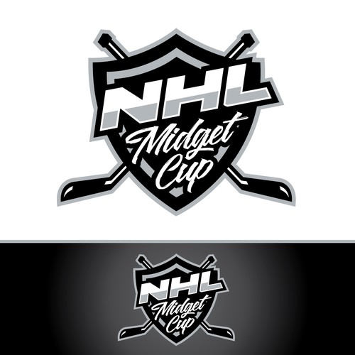 Academy design with the title 'hockey tournament logo'