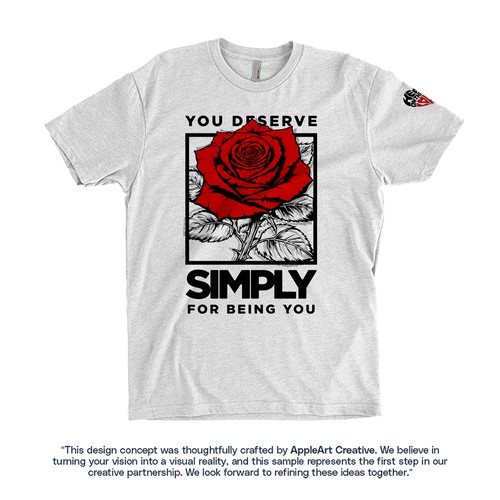 Art t-shirt with the title 'Affirmation in Bloom'