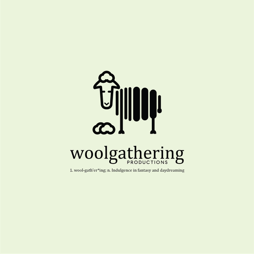 Wool design with the title 'Fun concept for a creative ideas firm.'