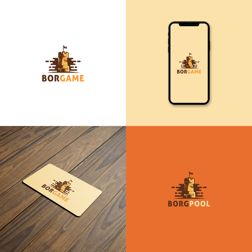 Tower logo with the title 'Borgame logo concept'
