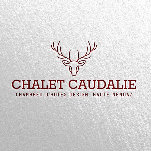 Winter logo with the title 'CHALET CAUDALIE'