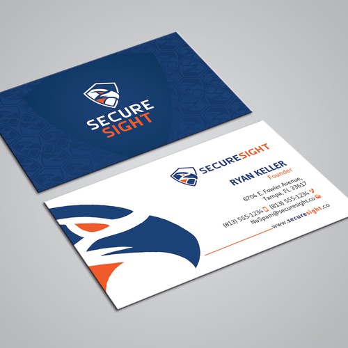 EPS design with the title 'Winning Design of Cyber Security / Tech Company'