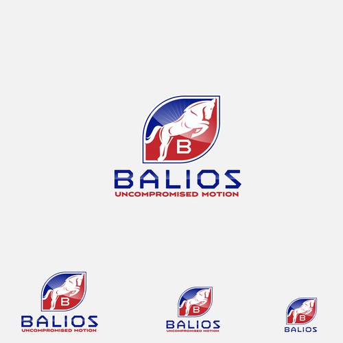 Cycling logo with the title 'Clean and Sharp logo with a Given Horse Motive for a Cycling Co.'