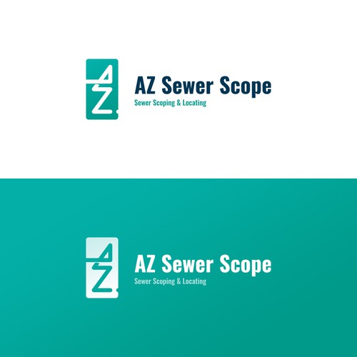 Scope design with the title 'Logotype for "AZ Sewer Scope"'