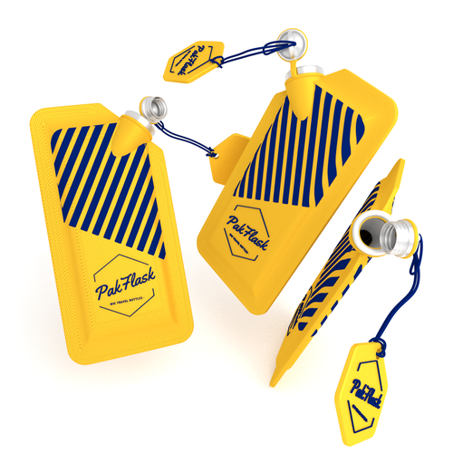 Conceptual design with the title 'Toiletry travel bottle'