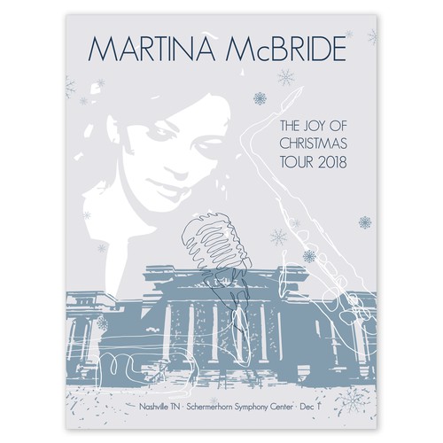 Stencil design with the title 'Plakatdesign für eine Country-Sängerin'