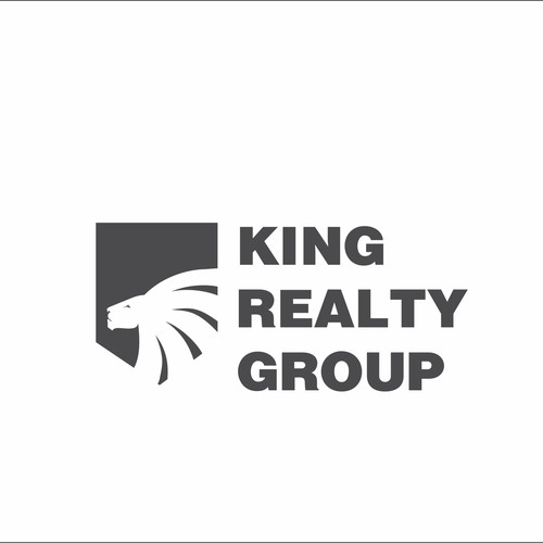 Lion head logo with the title 'King Realty Group'