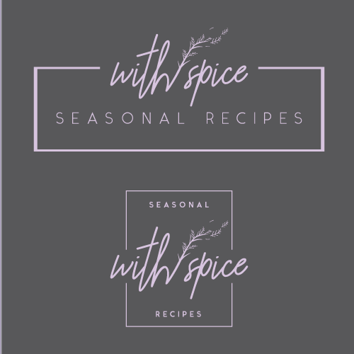 Spice logo with the title 'seasonal food blog logo'