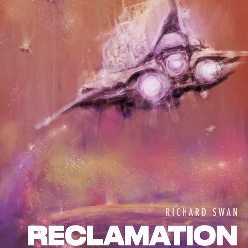 Space book cover with the title 'Space Opera Sci Fi novel cover'