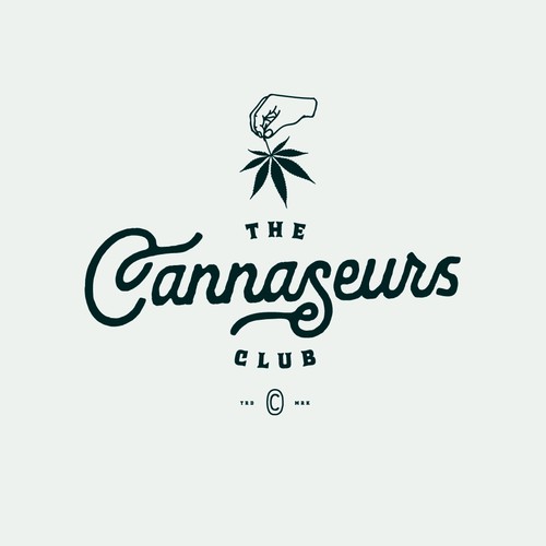 Streetwear logo with the title 'The Cannaseurs Club'