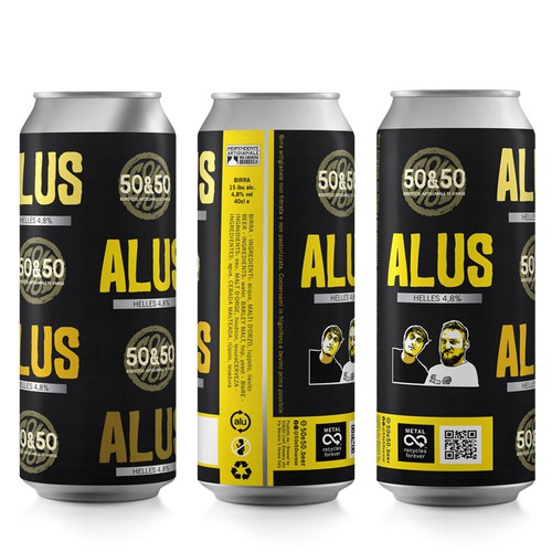 Beer packaging with the title 'Design Craft Beers - Typography design'