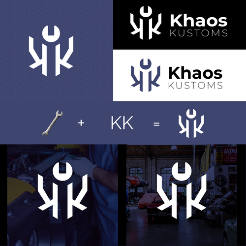 Isometric logo with the title 'Isometric Logo for a Custom Auto Shop'