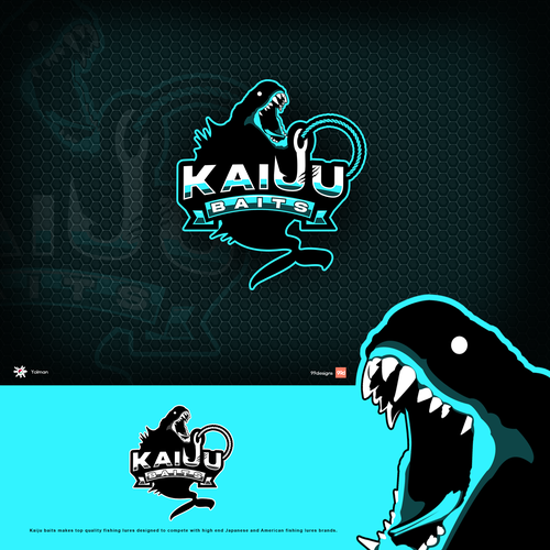Serious logo with the title 'Bold Logo Design for Kaiju Baits'
