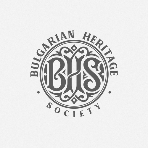 Design with the title 'Classic Monogram Emblem for Bulgarian Heritage Society'