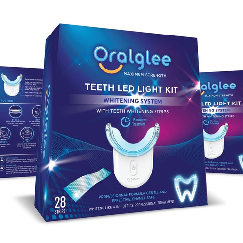 Aesthetic packaging with the title 'Design a box for innovative teeth whitening products'