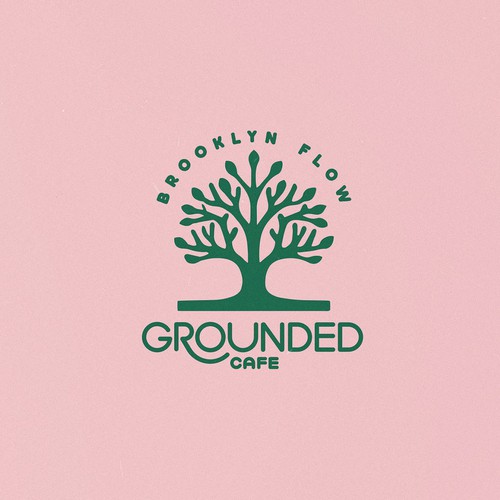 Peaceful logo with the title 'Logo Design for Yoga Cafe'