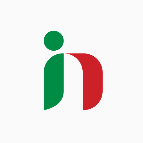 Symmetrical logo with the title 'InstaItalia'