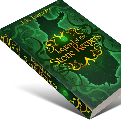 Emerald design with the title 'Legend of the Stone Keepers (final design)'